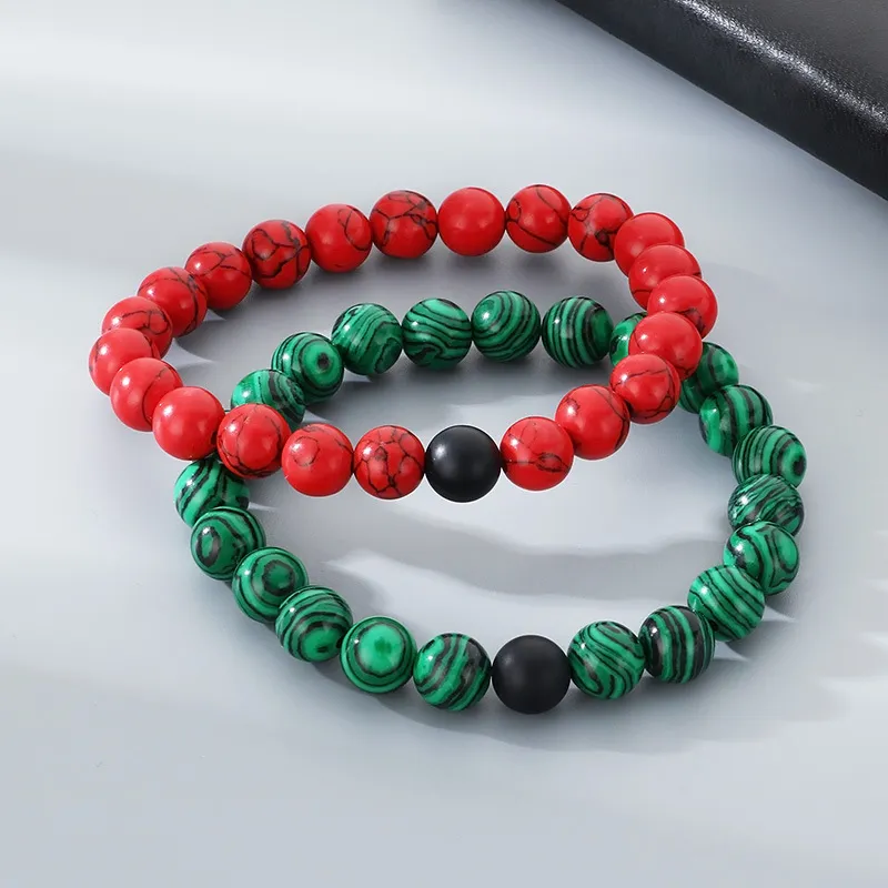 Matte Black Agate Bracelet, Contrasting Color Yellow Tiger's Eye Bracelet, Unisex Jewelry, DIY Original Brand Jewelry