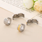 Versatile and Stylish Wide Earrings in Polished Stainless Steel Women Jewelry