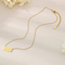 Customized Carved Stainless Steel Gold-Plated Angel Number 11: 11 Pendant Necklace