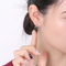 Stainless Steel Jewelry Heart-Shaped Earrings Suitable for Daily Wear