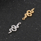 Stainless Steel Cute Snake Hip Hop Serpentine Earrings Pendant DIY Accessories