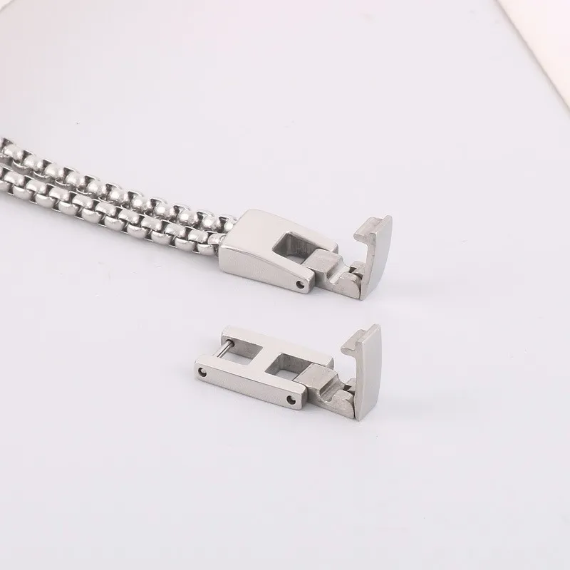 Wholesale Stainless Steel Double-Layer Boat Anchor Color Matching Bracelet Jewelry Buckle Trendy Men's Jewelry