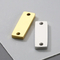 Stainless Steel Rectangular Double Hole Necklace Pendant Smooth Square Bracelet DIY Accessories
