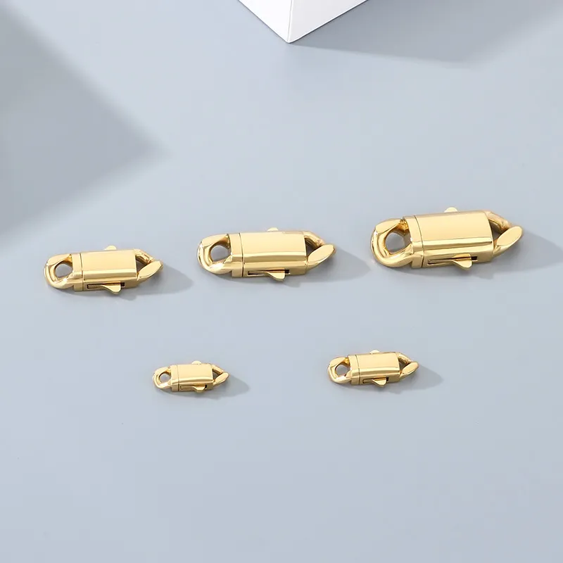 Stainless Steel Creative Polished Button Bracelet Necklace Chain DIY Buckle Accessories Wholesale