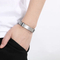 European and American Jewelry Straps, Woven Leather Curved Bracelets, Stainless Steel Bracelets That Can Be Engraved with Letters