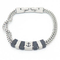 Wholesale Stainless Steel Double-Layer Boat Anchor Color Matching Bracelet Jewelry Buckle Trendy Men's Jewelry