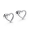 Trendy Women's Stainless Steel Heart-Shaped Stud Earrings for Wholesale