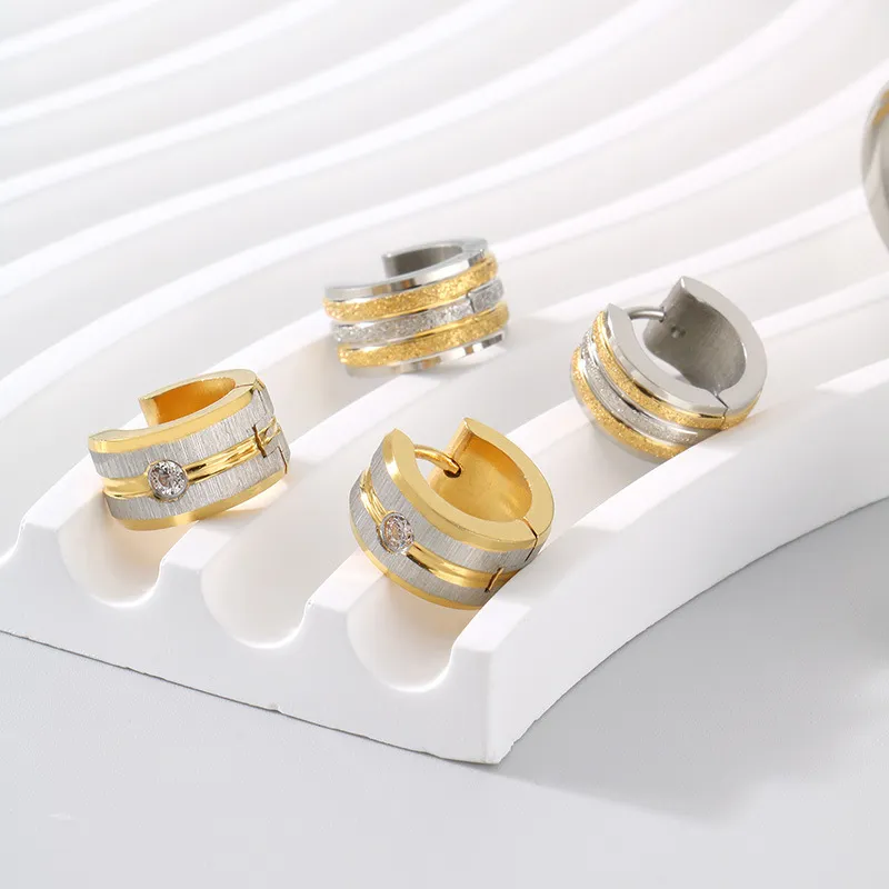 Stainless Steel Jewelry Unisex Earrings Suitable for Daily Wear