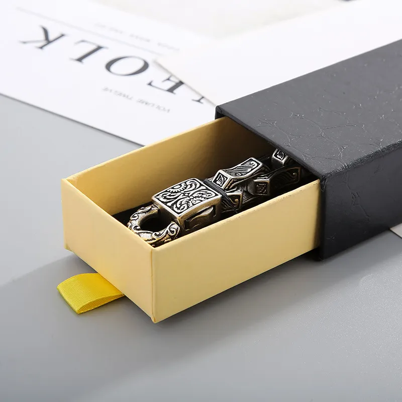 Atmospheric Drawer Box Jewelry Packaging Box Bracelet Necklace Pendant Jewelry Transparent Protective Film Jewelry Packaging Box