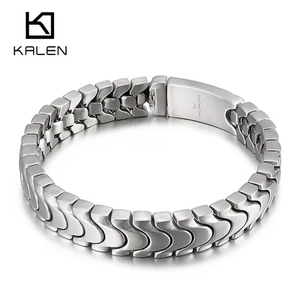Fashion Korean Style Jewelry Simple Stainless Steel Men's Chain Bracelet