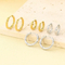 Fashion Mobius Stainless Steel Creative Twisted Circular Temperament Girl Earrings Jewelry