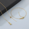 Universal Needle-Style Necklace Sets with Stainless Steel Drawstring