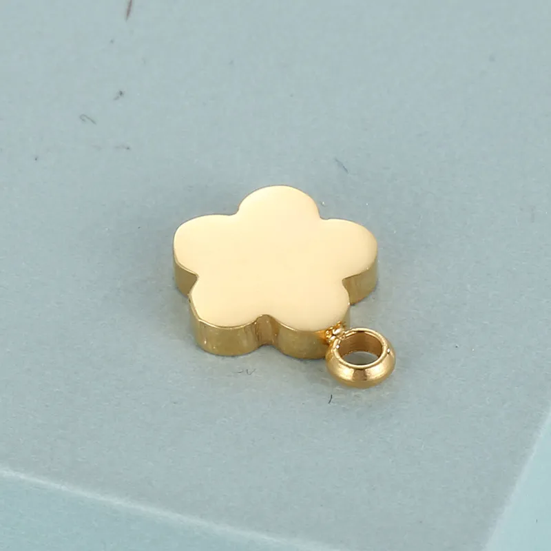Fashion Stainless Steel Pendant, Gold Pendant, Three-Dimensional Polished Jewelry Accessories