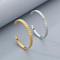 Stainless Steel C-Shaped Open Bangle Fashion Jewelry