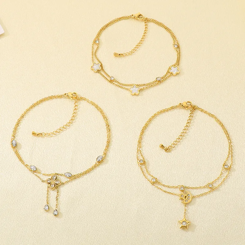 Fashionable Stainless Steel Anklet Chain Women's Jewelry Suitable for Daily Wear