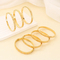 European and American Style Irregular Diamond-Encrusted Stainless Steel Bangles for Women