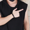 Stainless Steel Geometric Curved Plate Engraved Men's Woven Double-Layer Leather Bracelet Jewelry Wholesale
