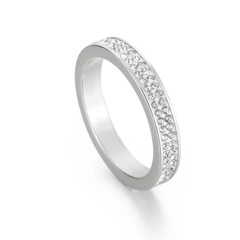 Luxury Fashion Stainless Steel Starry Sky Couple Rings Minimalist Jewelry Rings Wholesale