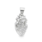 Creative Human Organ Pendant, Personalized Vacuum-Plated 18K Stainless Steel Men's Heart Pendant