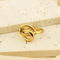 Personality Line Exaggerated Ring Knot Twist Bamboo Joint Stainless Steel Snake-Shaped Ring