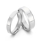 New Arrival 4/6mm Double-Bevel Polished Mirror Stainless Steel Minimalist Couple Rings Jewelry