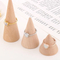Fashion 18K Gold-Plated Stainless Steel Open Heart Ring Minimalist Adjustable White Shell Rings