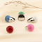 Elegant and Sophisticated Enamel Drip Glaze Morandi-Colored Stainless Steel Ring