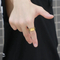 Stainless Steel Jewelry Men's Fashionable Glossy Engraved Ring