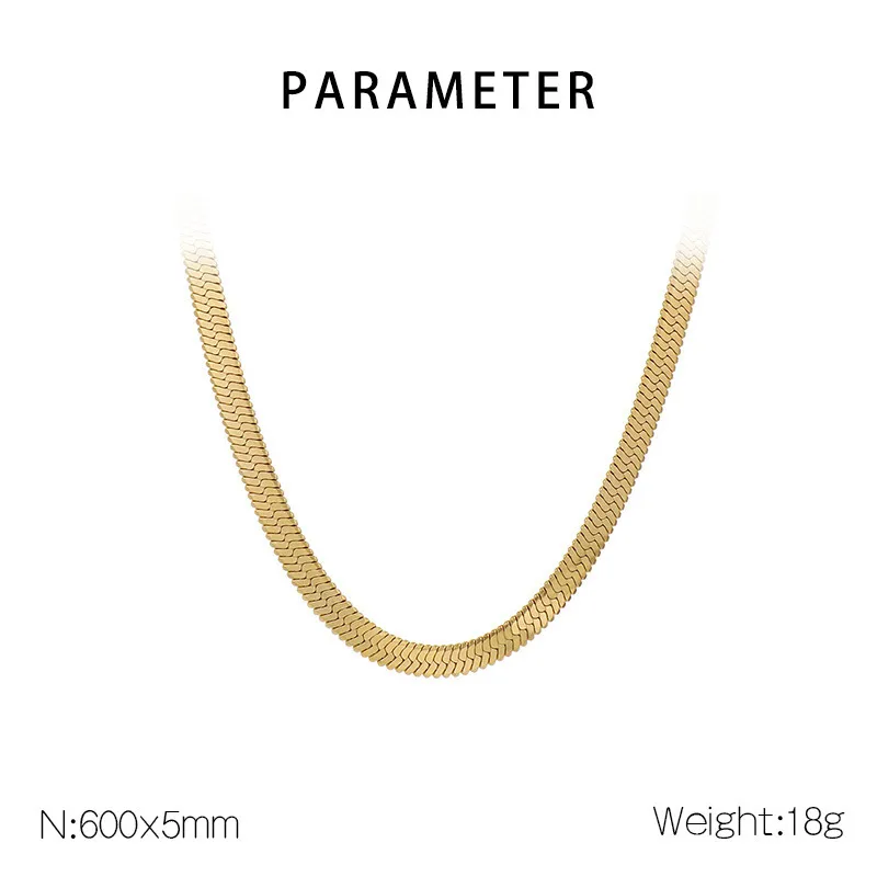 Women's Stainless Steel Blade Chain Necklace Extender 2/3/4/5mm Interior Chain Jewelry Wholesale