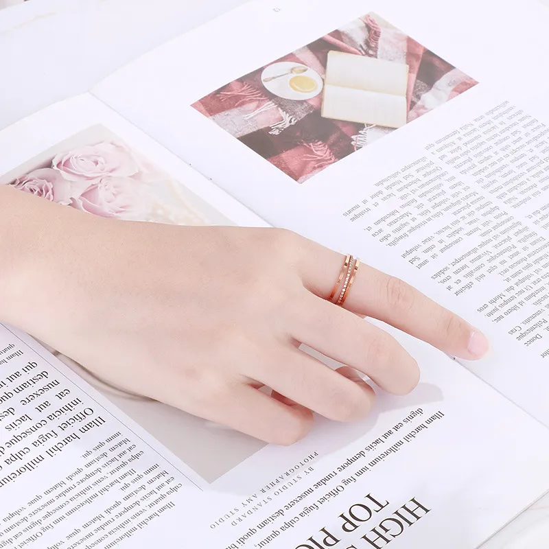 Creative Rose Gold Plated CNC Ring for Modern Jewelry Lovers