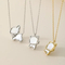 Stainless Steel Paired with Shell, Cat, Dog, Ins Style Jewelry, Collarbone Necklace