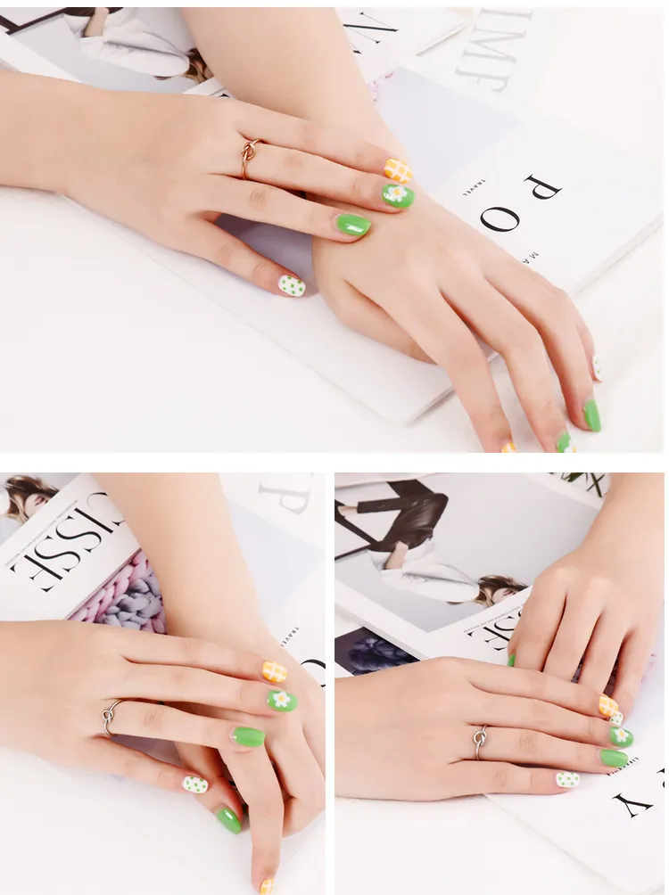 Japanese and Korean Simple and Versatile Knot Bracelet Stainless Steel Temperament Women's Concentric Knot Ring