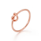Japanese and Korean Simple and Versatile Knot Bracelet Stainless Steel Temperament Women's Concentric Knot Ring