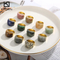 18K Gold Plated Women's Colorful Natural Stone Statement Ring