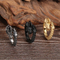 Vintage Ethnic Dragon Jewelry Wholesale: Stainless Steel Imposing Dragon Head Ring, European and American Men's Open-End Finger Ring