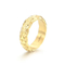 Simple and Individualistic Anti-Scale Ring, China-Chic Punk Retro Vintage 6mm Vacuum Plated Snake Scale Stainless Steel Men's Ring