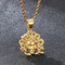 Men's Stainless Steel Cast Snake Pendant Necklace Punk Style Jewelry