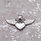 Kalen Fashion Stainless Steel Creative Angel Wings Peach Heart DIY Pendant