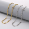 Minimalist Bracelet Personalized Heart Ot Clasp Curved Square Chain Women's Necklace Jewelry