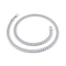 Men's Korean Style Minimalist Engraved Chain Necklace Without Pendant, Trendy, Stainless Steel, Couple's Matching Chain