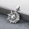Retro Sun Smiling Moon Celestial Body Pendant Ancient Egypt Horus Eye Stainless Steel Men's Pendant