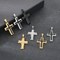 Trendy Jewelry Stainless Steel Creative Cross Pendant with Engravable Words and Chain Matching