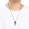 Trendy Retro Wolf Tooth Pendant, Personalized and Domineering, Blackened Eagle Claw Stainless Steel Men's Pendant