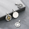 Trendy Compass Compass Circular Accessory Punk Style Retro Coin Compass Stainless Steel Men's Pendant