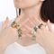 Trendy Fashion Contrast Color Ring Retro Irregular Ins Diamond-Embedded Stainless Steel Rings
