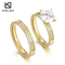 Women Romentic Fashion Stainless Steel Rhinestones Marriage Jewelry Ring