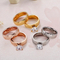 Elegant Personalized Minimalist Couple Rings in Stainless Steel