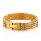 Stainless Steel Keel Chain Fashion Square Fish Scales Men's Trendy Jewelry Bracelet