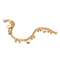Stainless Steel Heart Element Handmade Chain Bracelet Suitable for Women's Daily Wear