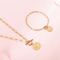 European American Stainless Steel Women's Fashion Jewelry Bracelet Necklace Jewelry Set Wholesale